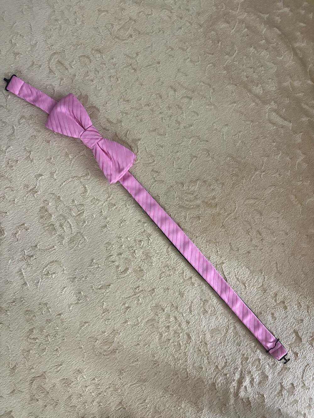 Apt. 9 Pink Striped Adjustable Pre-Tied Bow Tie